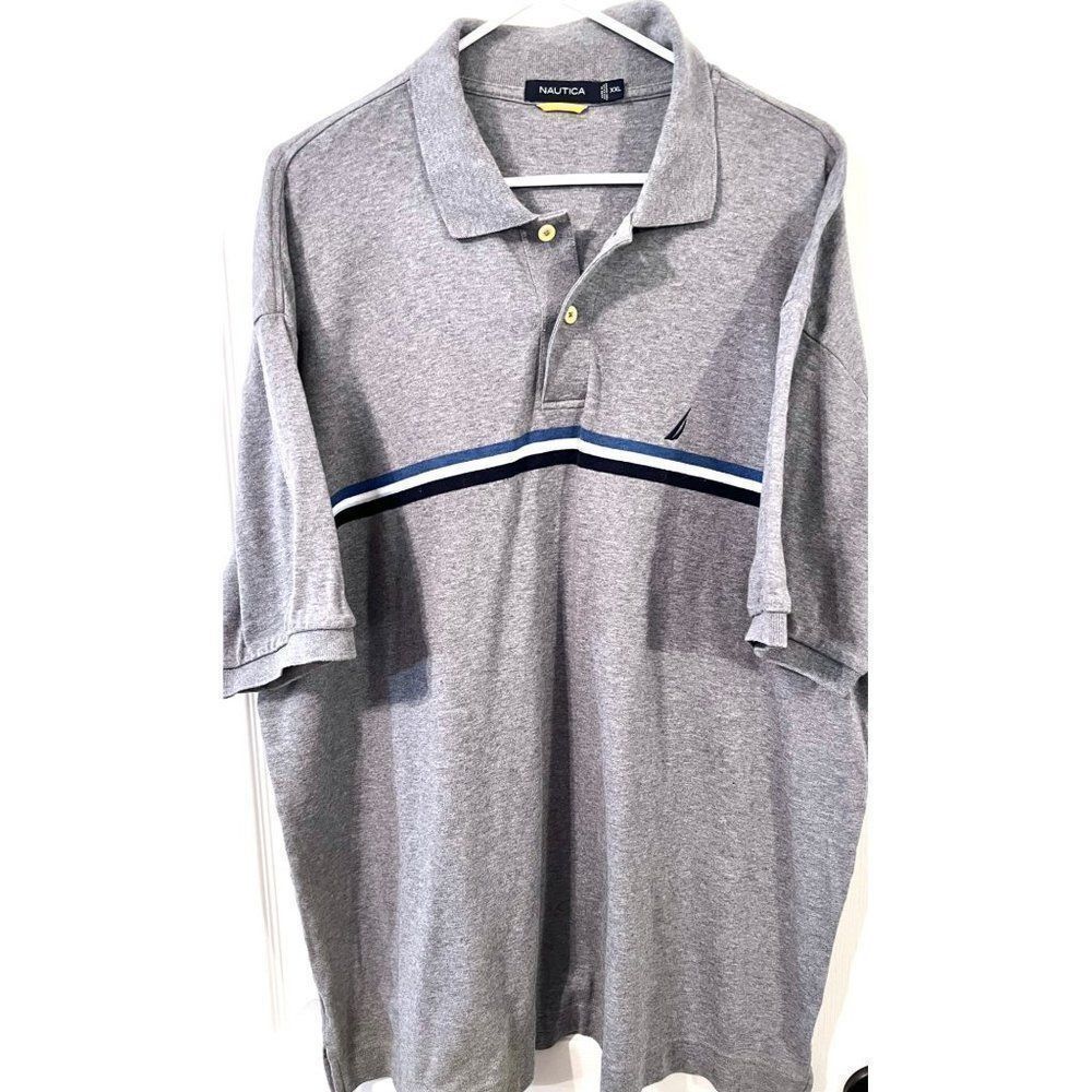Men's Nautica Xxl Short Sleeve Collar Shirt